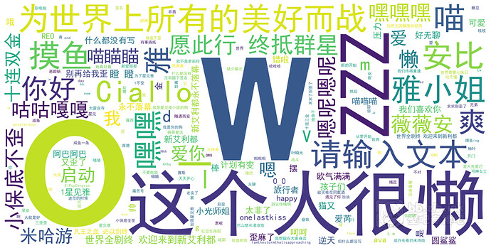 10w 3.1版本_活跃_个性签名词云